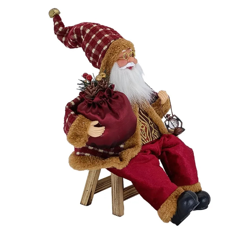 Luxe Hangende Kerstman Figuur