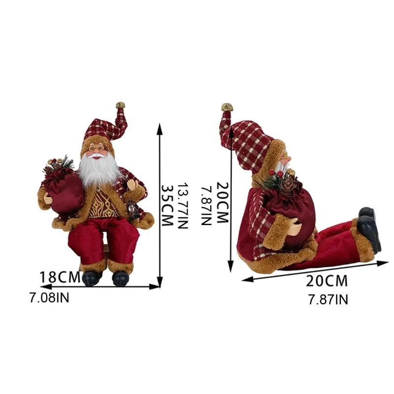 Luxe Hangende Kerstman Figuur