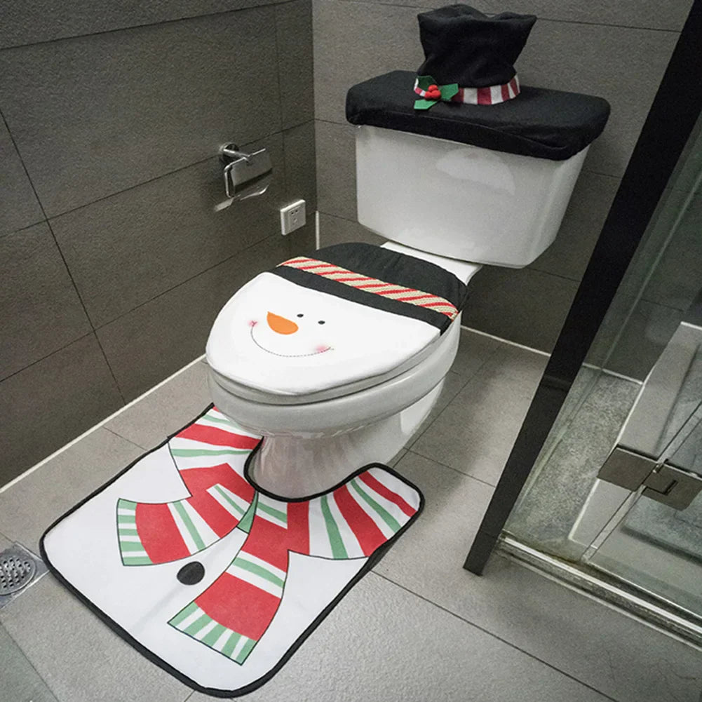 Schattige Kerst Toiletbril Hoezen
