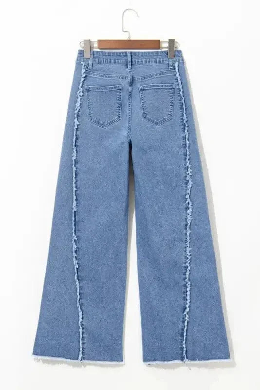 Boho Hem Bell Bottom Jeans-3
