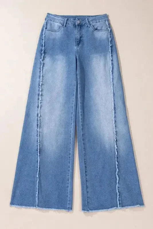 Boho Hem Bell Bottom Jeans-4