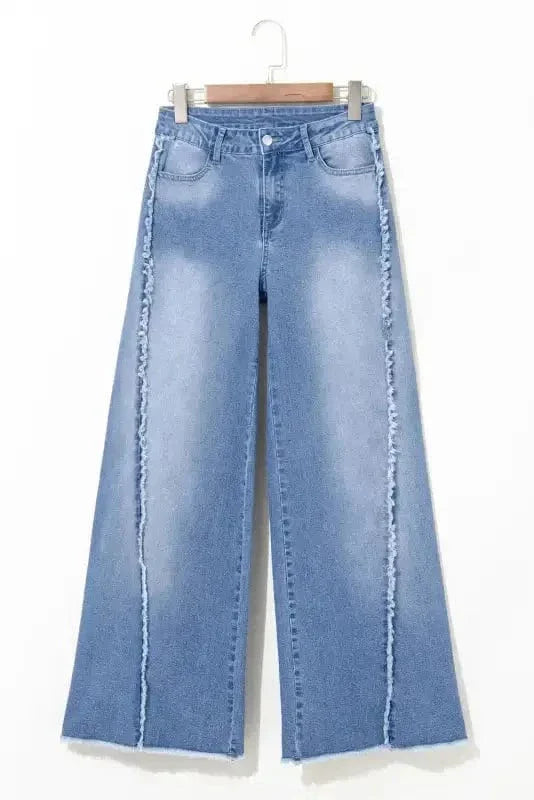 Boho Hem Bell Bottom Jeans-2