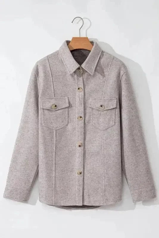 Flap Pocket Fashionista Shacket-4