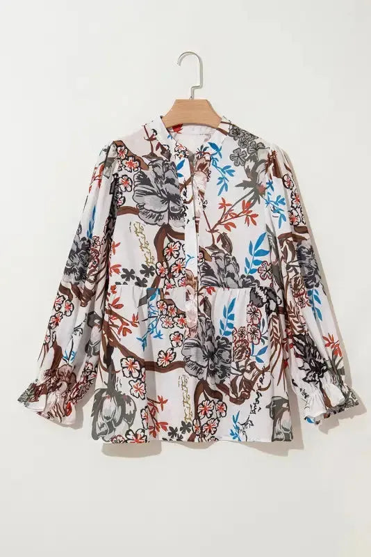 Petal Puff Casual Shirt-3