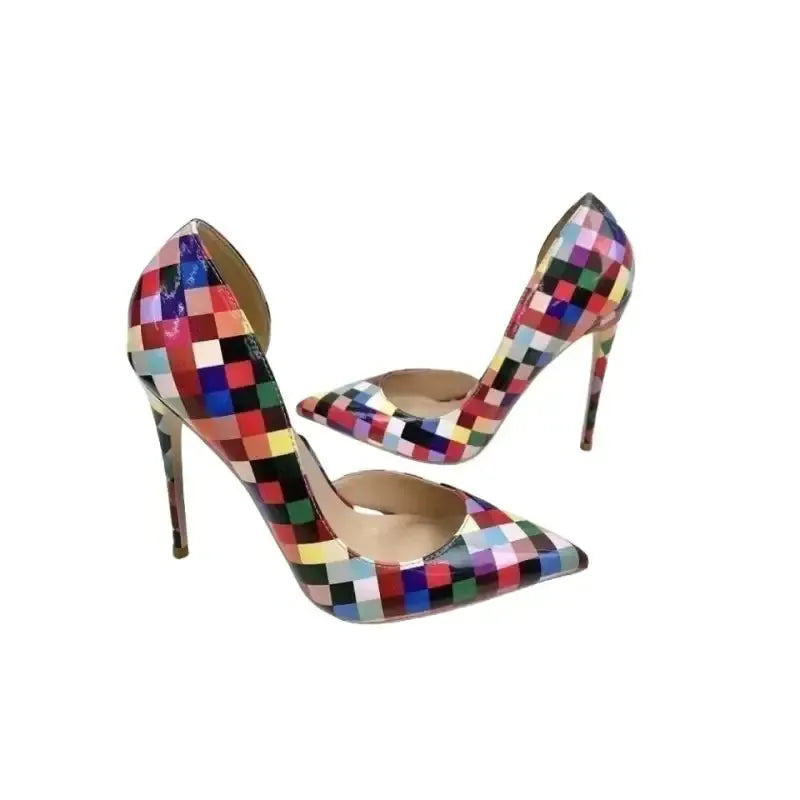 Pixel High Heels Stiletto Shoes-1