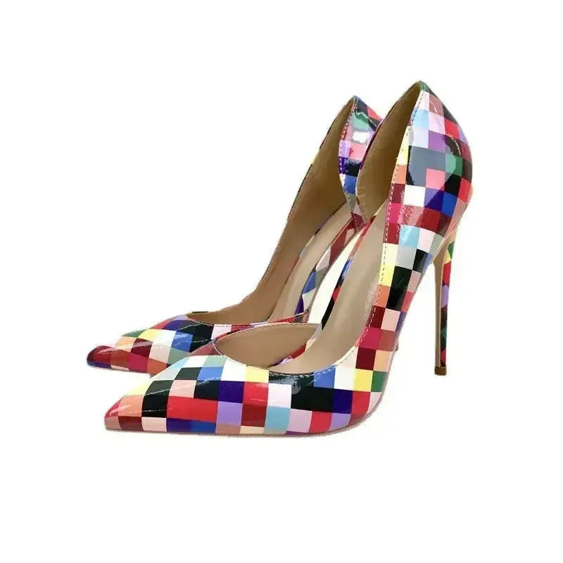 Pixel High Heels Stiletto Shoes-5
