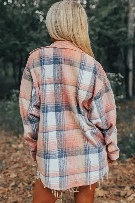 Urban Patch Plaid Shacket-1