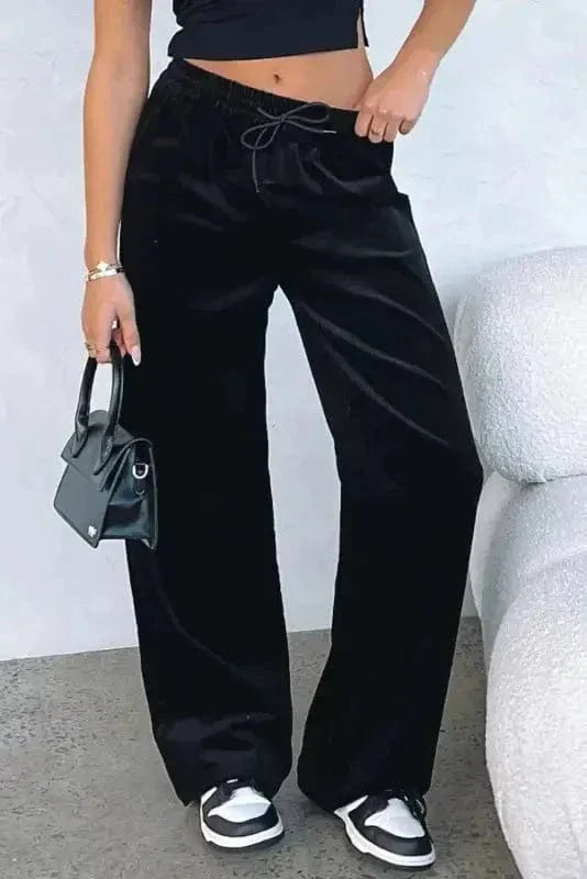 Velvet Dream Flowy Trousers-0
