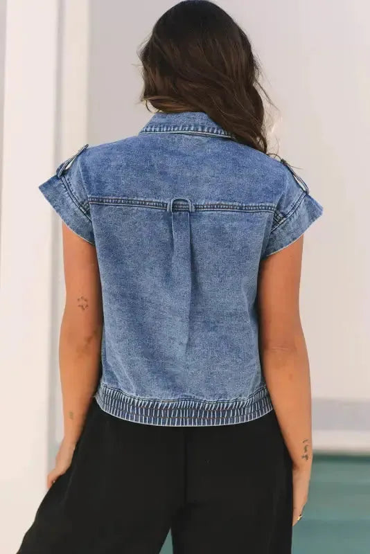 Vintage Vibes Denim Vest-1